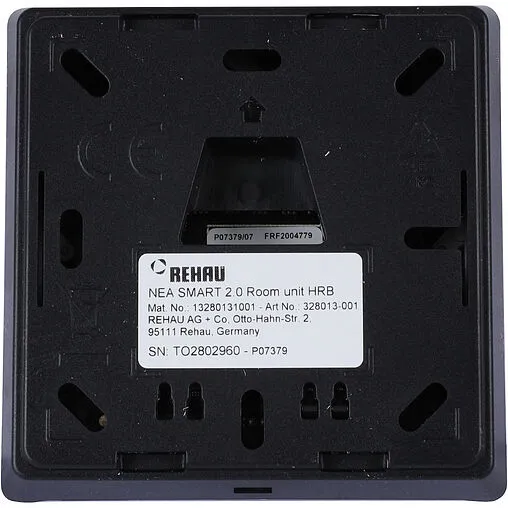 Беспроводной комнатный терморегулятор 24В Rehau Nea Smart 2.0 HRB черный 13280131003