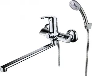 Смеситель для ванны с длинным изливом Lemark plus Strike хром LM1157C Смеситель для ванны с длинным изливом Lemark plus Strike хром LM1157C, 1