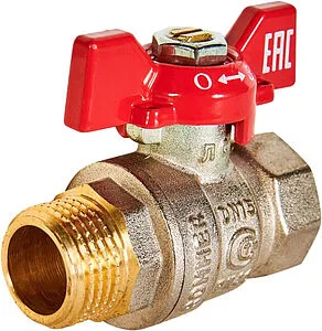 Кран шаровый ½"в x ½"н Rommer ГОСТ Р 59553-2021 RBV-0004-2210215 Кран шаровый ½"в x ½"н Rommer ГОСТ Р 59553-2021 RBV-0004-2210215, 1