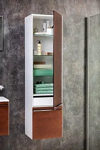 Шкаф-пенал подвесной Ravak Clear 40 R вишня/белый X000000764, 3