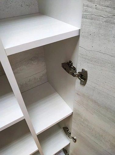 Шкаф-пенал подвесной Comforty Прага 45 дуб белый/белый 00004136272CF