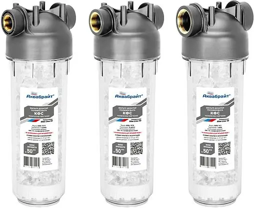 Дозатор полифосфата ¾"в x ¾"в Slim Line 10" Аквабрайт АБФ-КФС-34 Дозатор полифосфата ¾"в x ¾"в Slim Line 10" Аквабрайт АБФ-КФС-34