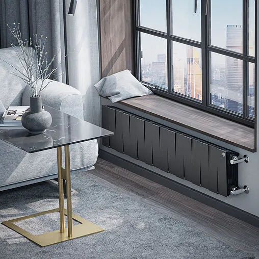 Радиатор биметаллический 16 секций Royal Thermo PianoForte 200 Noir Sable RTPB3020016