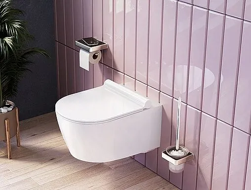 Комплект 6 в 1 Am.Pm Jupiter IS110101.DX77C1700 с кнопкой белый глянцевый