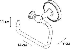 Держатель туалетной бумаги Fixsen Adele хром FX-55010B, 2