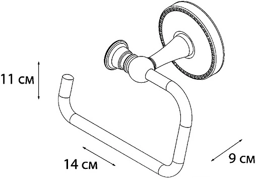 Держатель туалетной бумаги Fixsen Adele хром FX-55010B