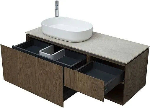 Тумба-умывальник подвесная Allen Brau Infinity 120 L дуб 1.21006.NO+