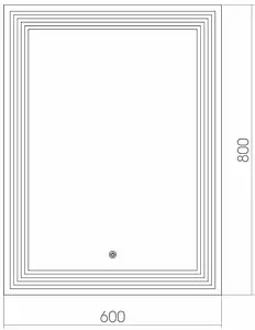 Зеркало с подсветкой Aquanika Quadro 60 AQQ6080RU06 Зеркало с подсветкой Aquanika Quadro 60 AQQ6080RU06, 2