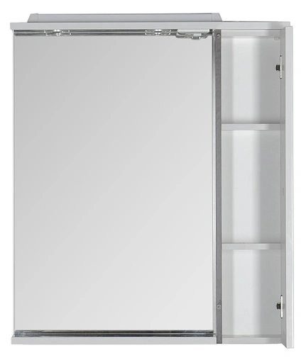 Шкаф-зеркало Aquanet Гретта 75 R белый/венге 00173995