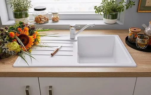 Смеситель для кухни Blanco Blancowega II белый/хром 526408