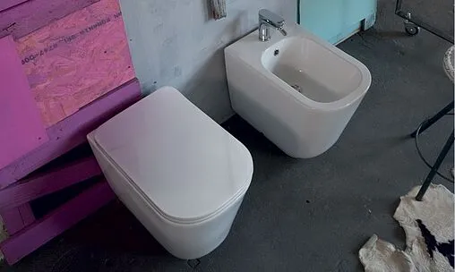 Унитаз приставной безободковый Kerasan Tribeca белый 511801