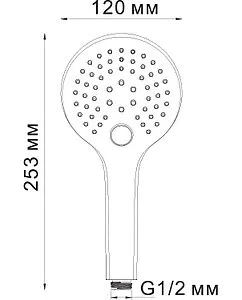 Лейка ручного душа Wasserkraft хром A061 Лейка ручного душа Wasserkraft хром A061, 2