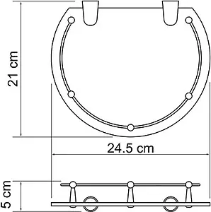 Полка Wasserkraft хром 566 Полка Wasserkraft хром 566, 3