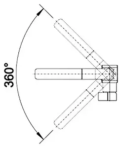 Смеситель для кухни с выдвижным изливом Blanco Levos-S хром 514917 Смеситель для кухни с выдвижным изливом Blanco Levos-S хром 514917, 5