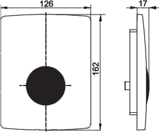 Клавиша смыва для писсуара Sanit 16.072.00..0000 сатин