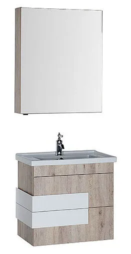 Шкаф-зеркало Aquanet Мадейра 70 R дуб кантри/белый 00183065