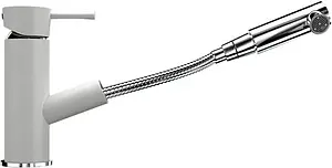 Смеситель для кухни с выдвижным изливом Ulgran ультра-белый U-009-341 Смеситель для кухни с выдвижным изливом Ulgran ультра-белый U-009-341, 1