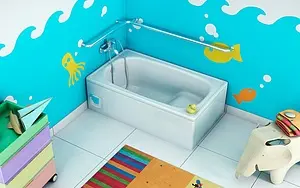 Ванна стальная Koller Pool 105х70E сидячая белый B05E2200E, 3