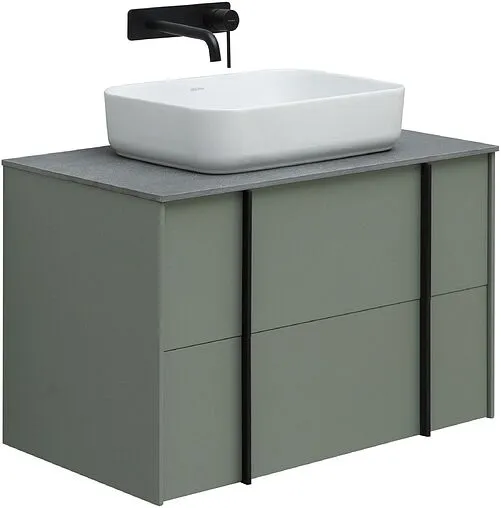 Тумба-умывальник подвесная Allen Brau Reality 80 олива 1.32005.CGM+