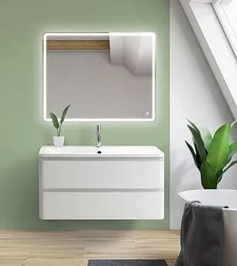 Тумба-умывальник подвесная BelBagno ALBANO 80 Bianco Lucido ALBANO-800-2C-SO-BL+ Тумба-умывальник подвесная BelBagno ALBANO 80 Bianco Lucido ALBANO-800-2C-SO-BL+, 5