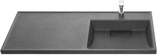 Раковина Aquaton Лондри 120 R графит 1A72243KLH21R