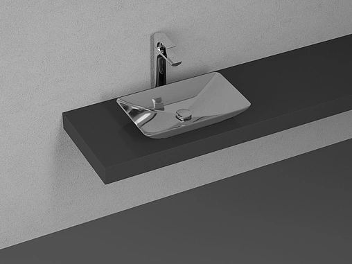 Раковина ISVEA SistemaY Clear 60 платина 10SY50060SV-6D Раковина ISVEA SistemaY Clear 60 платина 10SY50060SV-6D