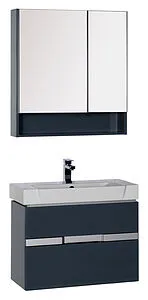 Шкаф-зеркало Aquanet Виго 80 L сине-серый 00183362 Шкаф-зеркало Aquanet Виго 80 L сине-серый 00183362, 3