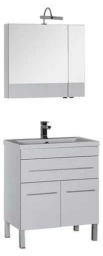 Шкаф-зеркало Aquanet Верона 75 L белый 00175381