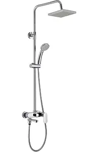 Душевая система со смесителем для ванны Aquanet Quadro хром FSC1604 Душевая система со смесителем для ванны Aquanet Quadro хром FSC1604, 1