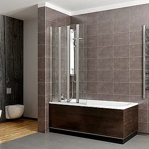 Шторка на ванну 850мм прозрачное стекло Radaway Eos PNW4 80 205401-101, 1