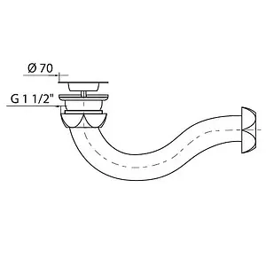 Сифон для душевого поддона Wirquin хром 30718008, 2