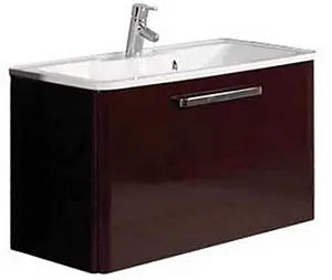 Тумба-умывальник подвесная Aquaton Валенсия 90 гранат 1A1235K0VA340 Тумба-умывальник подвесная Aquaton Валенсия 90 гранат 1A1235K0VA340, 1