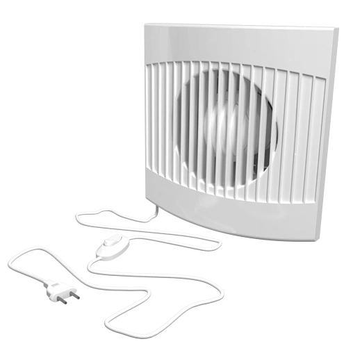 Вентилятор вытяжной D=100мм белый ЭРА Comfort 4С