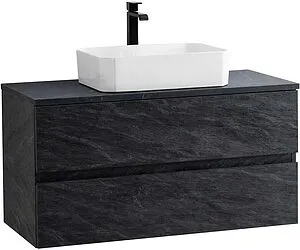 Тумба-умывальник подвесная Cezares Molveno 46 100 Antracite MOLVENO 46-100-2C-SO-ANTR+ Тумба-умывальник подвесная Cezares Molveno 46 100 Antracite MOLVENO 46-100-2C-SO-ANTR+, 3