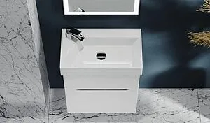 Тумба под умывальник подвесная Raval Brik 65 белый Brk.01.65/P/W/RL, 5