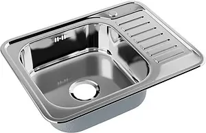 Мойка кухонная IDDIS Barse 65 L хром BAR65PLi77, 3