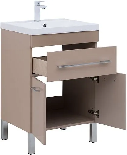 Тумба под умывальник напольная Aquanet Верона 60 капучино 00304534