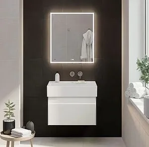 Тумба-умывальник подвесная Kerama Marazzi Logica 70 белоснежный LOG.70.2\WHT+LO.wb.70.0 Тумба-умывальник подвесная Kerama Marazzi Logica 70 белоснежный LOG.70.2\WHT+LO.wb.70.0, 4