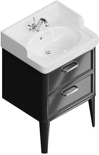 Тумба-умывальник напольная Kerama Marazzi Pompei 60 чёрный PO.N.60.2\BLK+PO.wb.60 Тумба-умывальник напольная Kerama Marazzi Pompei 60 чёрный PO.N.60.2\BLK+PO.wb.60