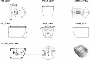 Биде подвесное Allen Brau Priority белый 4.31012.20, 2