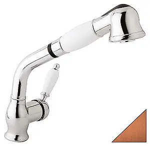 Смеситель для кухни с выдвижным изливом Cezares Elite бронза/белый ELITE-LLDM-02-Bi, 1