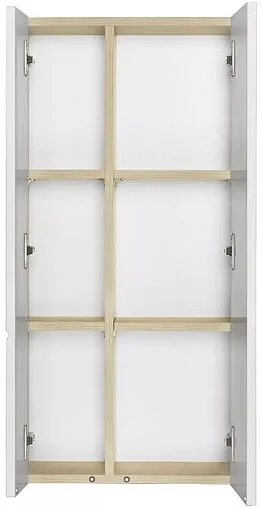 Шкаф двухстворчатый Aquaton Мишель 43 белый/дуб эндгрейн 1A243903MIX40