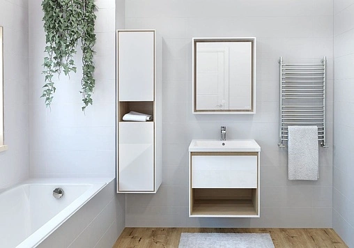 Зеркало с подсветкой Cersanit Louna 60 белый SP-LU-LOU60-Os