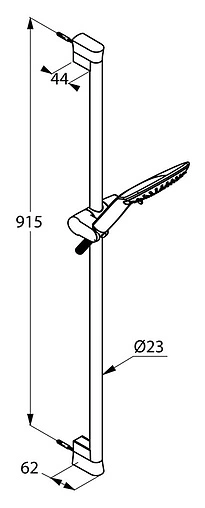 Душевая стойка Kludi Fizz хром 6774005-00 Душевая стойка Kludi Fizz хром 6774005-00