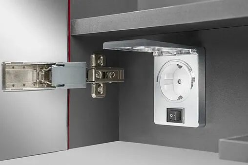 Шкаф-зеркало Am.Pm Spirit 2.0 60 L красный глянец M70AMCL0601RG