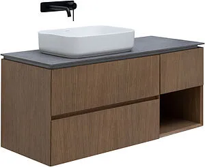 Тумба под умывальник подвесная Allen Brau Infinity 120 L дуб 1.21005.NO, 1