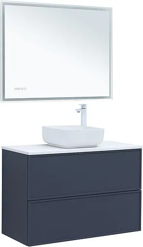 Тумба-умывальник Aquanet Арт 100 маренго 00313267+00318926