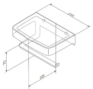 Держатель туалетной бумаги Am.Pm Inspire 2.0 хром A50A341500 Держатель туалетной бумаги Am.Pm Inspire 2.0 хром A50A341500, 2