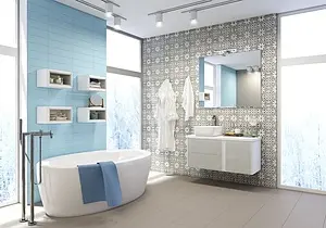 Тумба-умывальник подвесная Aquaton Брук 100 (60+40) дуб латте/белый, 3