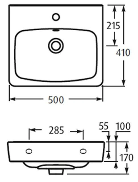 Раковина Santek Нео-50 белый 1WH302184 Раковина Santek Нео-50 белый 1WH302184